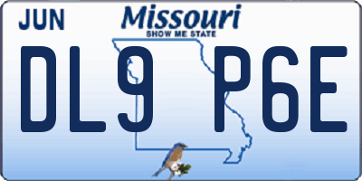 MO license plate DL9P6E