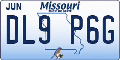 MO license plate DL9P6G