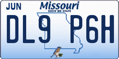 MO license plate DL9P6H