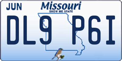 MO license plate DL9P6I