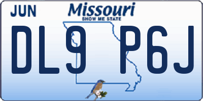 MO license plate DL9P6J