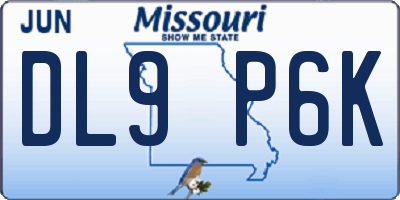 MO license plate DL9P6K