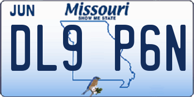 MO license plate DL9P6N