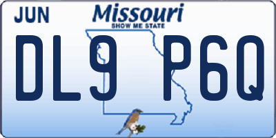 MO license plate DL9P6Q