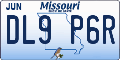 MO license plate DL9P6R