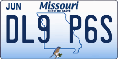 MO license plate DL9P6S