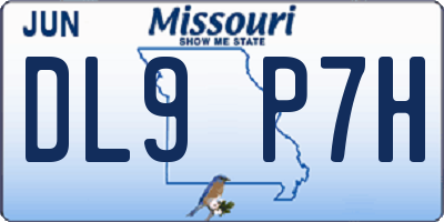 MO license plate DL9P7H