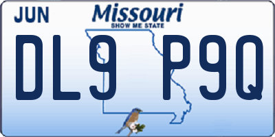 MO license plate DL9P9Q