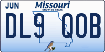 MO license plate DL9Q0B