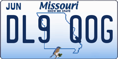 MO license plate DL9Q0G
