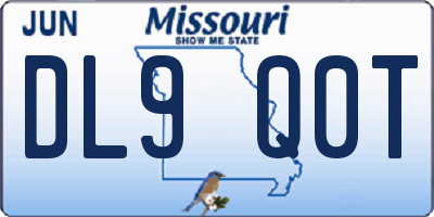 MO license plate DL9Q0T
