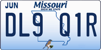 MO license plate DL9Q1R