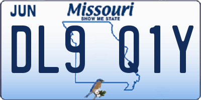 MO license plate DL9Q1Y