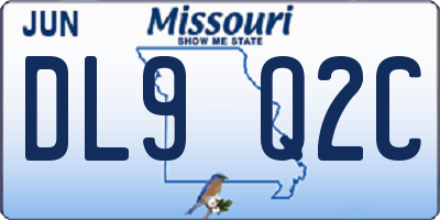 MO license plate DL9Q2C