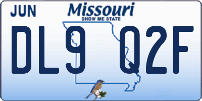 MO license plate DL9Q2F
