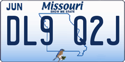 MO license plate DL9Q2J