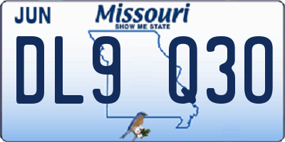 MO license plate DL9Q3O