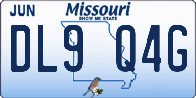 MO license plate DL9Q4G
