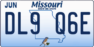 MO license plate DL9Q6E