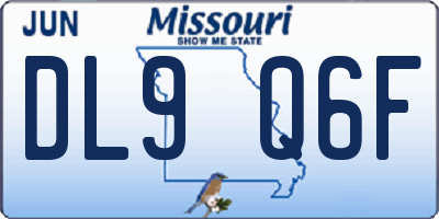 MO license plate DL9Q6F
