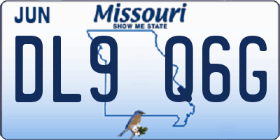 MO license plate DL9Q6G