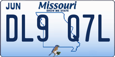 MO license plate DL9Q7L