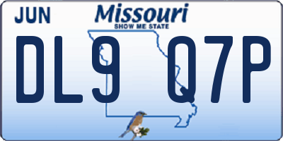 MO license plate DL9Q7P