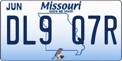 MO license plate DL9Q7R