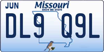 MO license plate DL9Q9L