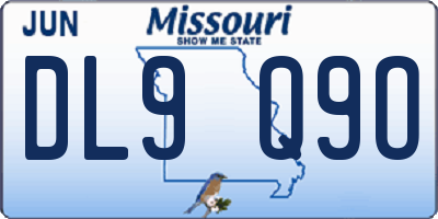 MO license plate DL9Q9O