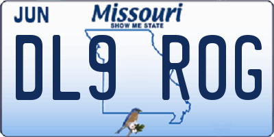 MO license plate DL9R0G