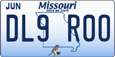 MO license plate DL9R0O