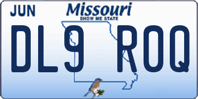MO license plate DL9R0Q