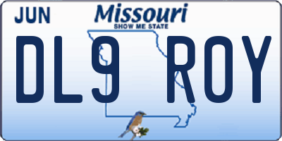 MO license plate DL9R0Y