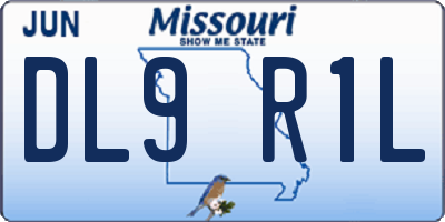 MO license plate DL9R1L