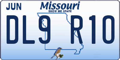 MO license plate DL9R1O