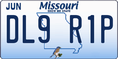 MO license plate DL9R1P