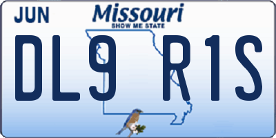MO license plate DL9R1S