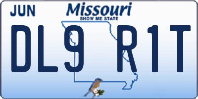 MO license plate DL9R1T