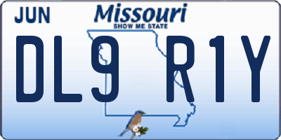 MO license plate DL9R1Y