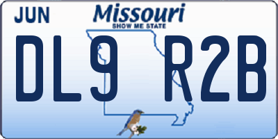 MO license plate DL9R2B