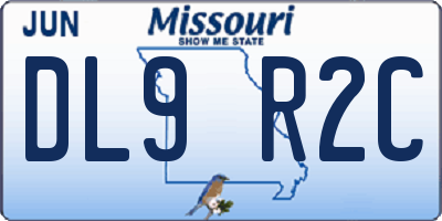MO license plate DL9R2C