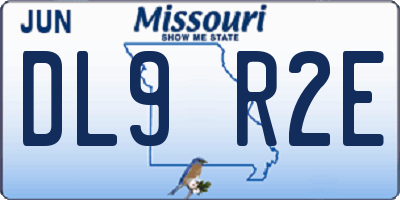 MO license plate DL9R2E
