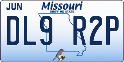 MO license plate DL9R2P