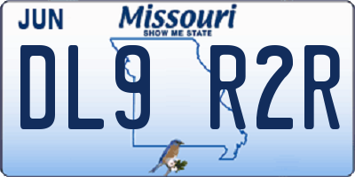 MO license plate DL9R2R