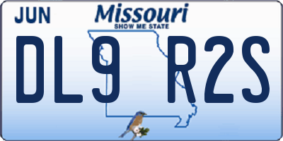 MO license plate DL9R2S