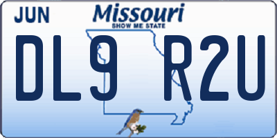 MO license plate DL9R2U