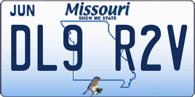 MO license plate DL9R2V