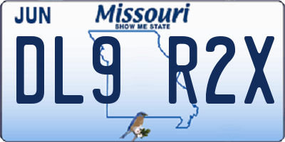 MO license plate DL9R2X