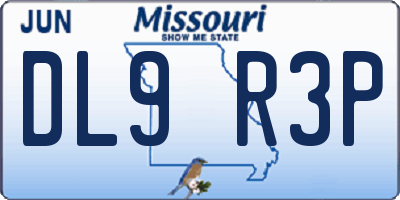 MO license plate DL9R3P